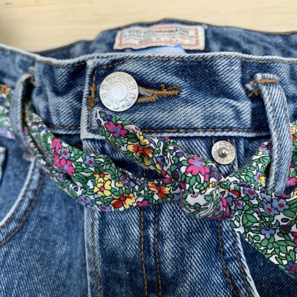 Guess Jeans George Marciano 1980's Custom Made Denim Fashion Shoulder Bag Purse - Picture 3 of 16